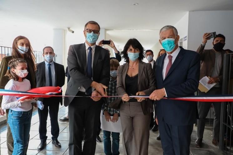 Inauguration du Groupe scolaire Philippe Séguin à Sousse, en présence de Mme Catherine Séguin