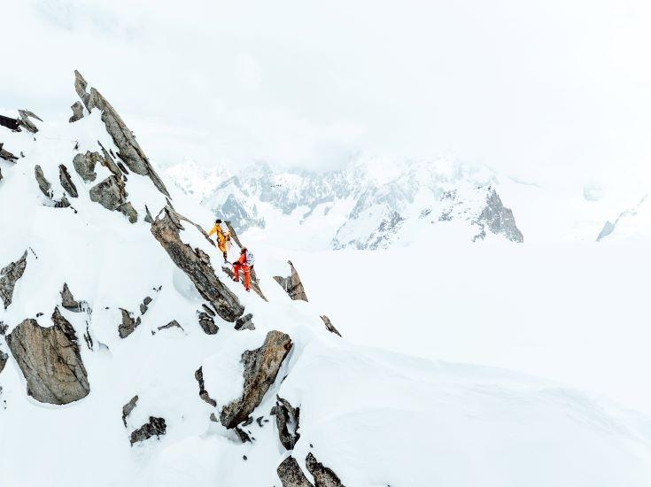 Inoxtag et Matthis Dumas durant l'ascension du Mont Cervin