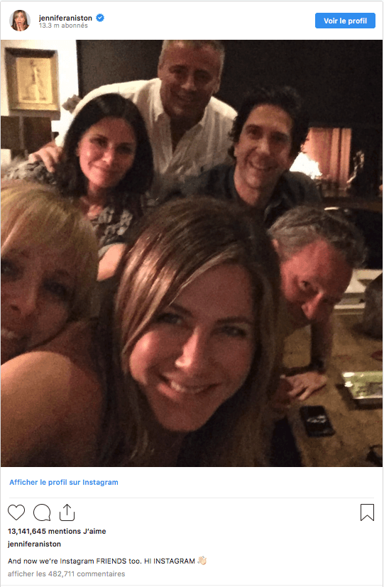 Instagram Friends Jennifer Aniston