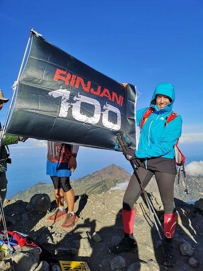 Isabelle gaudel Rinjani trail Lombok