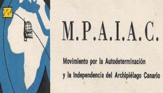 affiche du mouvement indépendantiste canarien MPAIAC