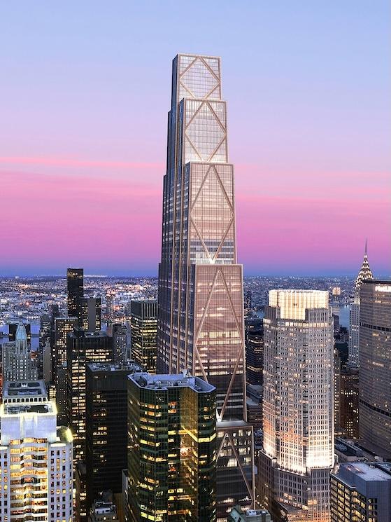 La JPMorganChase Tower ou 270 Park Avenue, le 6e skyscraper le plus haut de New York