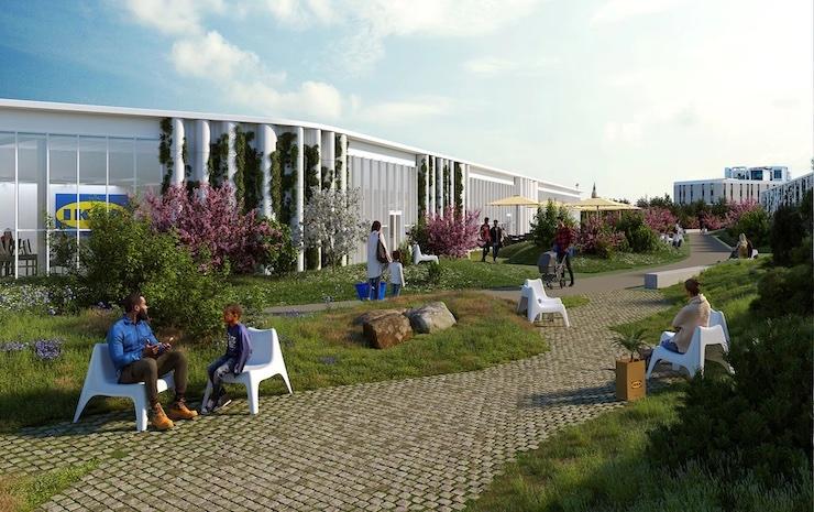 Jardin sur le toit IKEA Copenhague