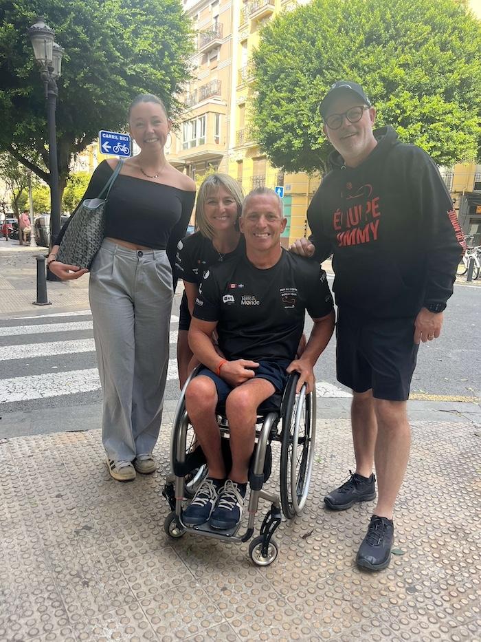 Jimmy, Manon, Mario et Lena à Valencia
