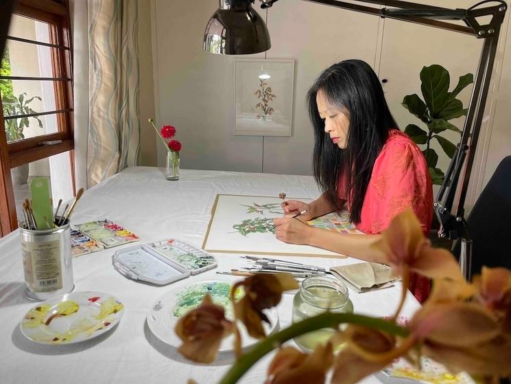 Julie AH FA , artiste bontanique