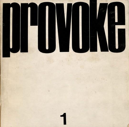 Volume 1 de la revue Provoke