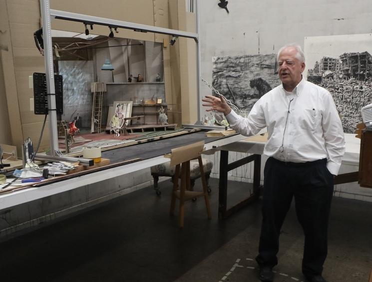 KENTRIDGE dans son atelier