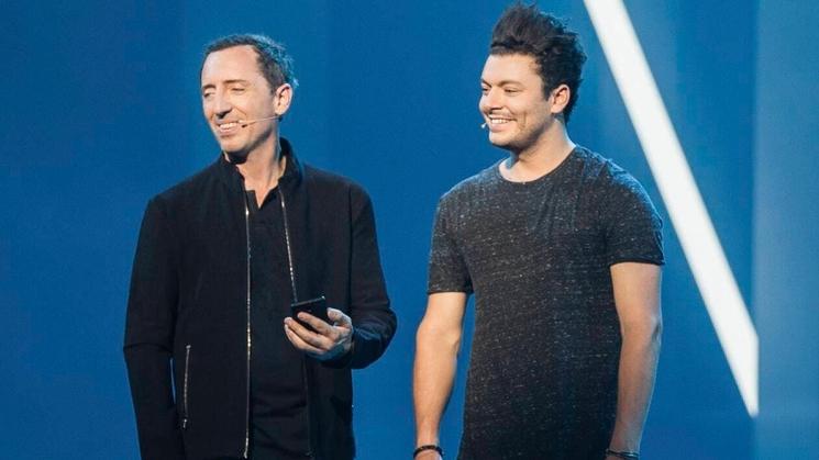 Kev et gad sur scène