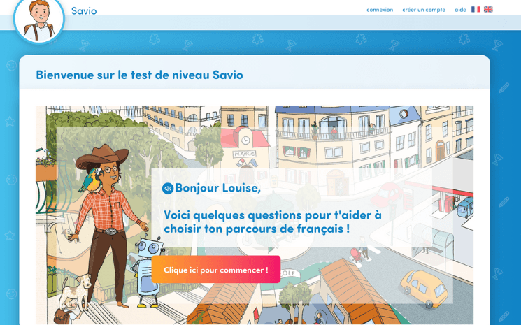 Découvrir le test de niveau Savio
