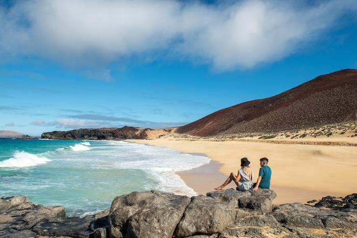 plage de las conchas aux Canaries