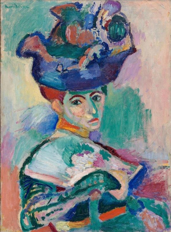 Peinture de Henri Matisse - La femme au chapeau