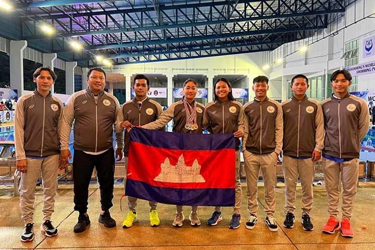 La nageuse cambodgienne Kaing Muynin décroche trois médailles d’or
