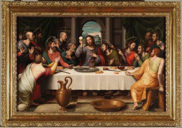 la cène, dernier repas du christ par Juan de Juanes