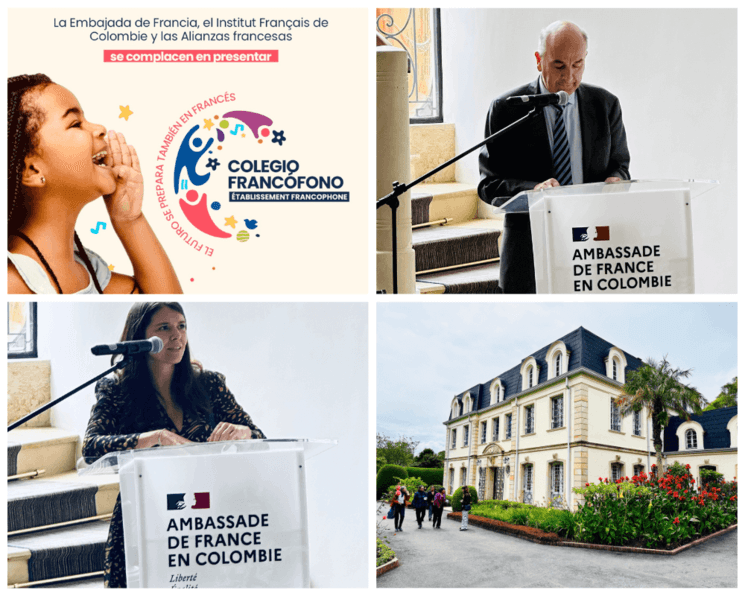 Ambassade de France en Colombie, lancement officiel du Label Colegio Francofono