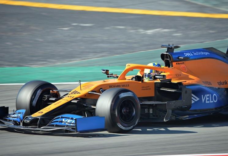 La McLaren de Lando Norris,