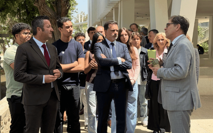Laurent Saint-Martin au lycée Descartes de Rabat