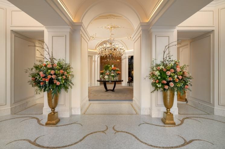 Le Corinthia Grand Hotel du Boulevard Bucarest lobby interieur