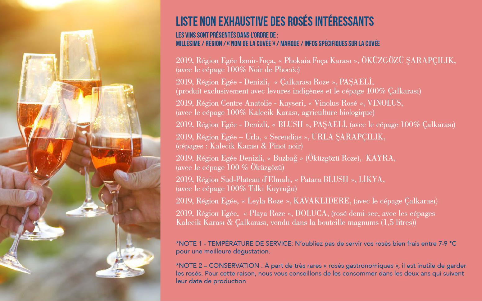 rosés vins turquie