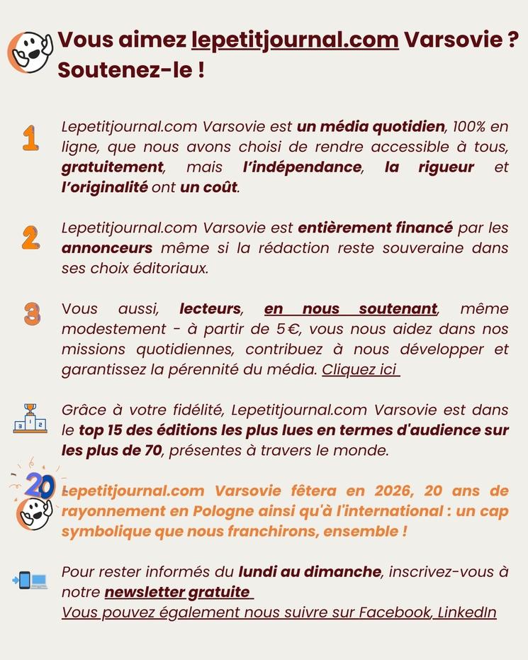 Le Petit Journal Varsovie Promo 20 ans