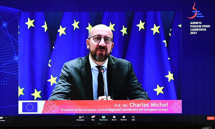 Le président du Conseil européen, Charles Michel. Crédit AKP