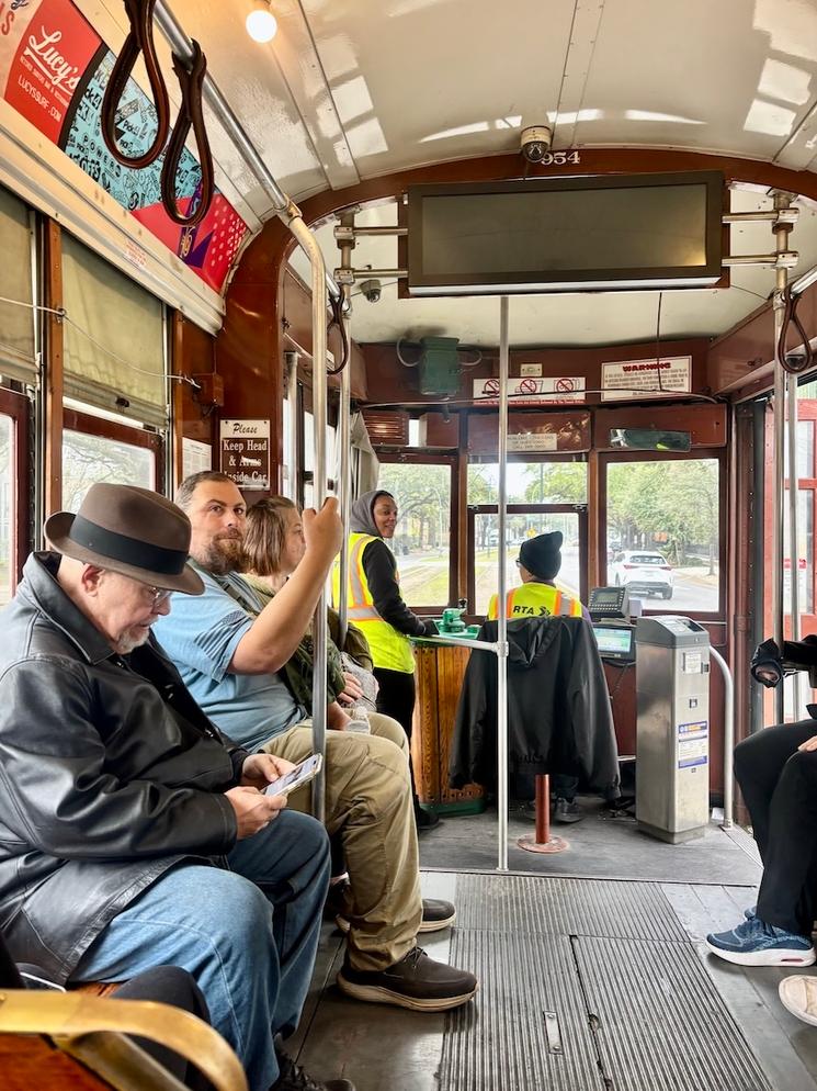 Photo du tramway historique de la Nouvelle-Orléans aux États-Unis