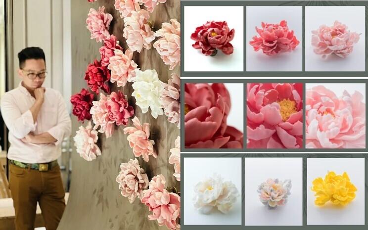 Leo Wong artiste fleur porcelaine Hong Kong