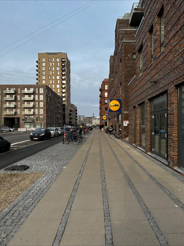 trottoirs de Copenhague au Danemark