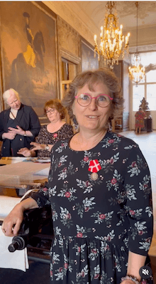 Vidéo licière décorée il y a 25 ans par la reine du Danemark