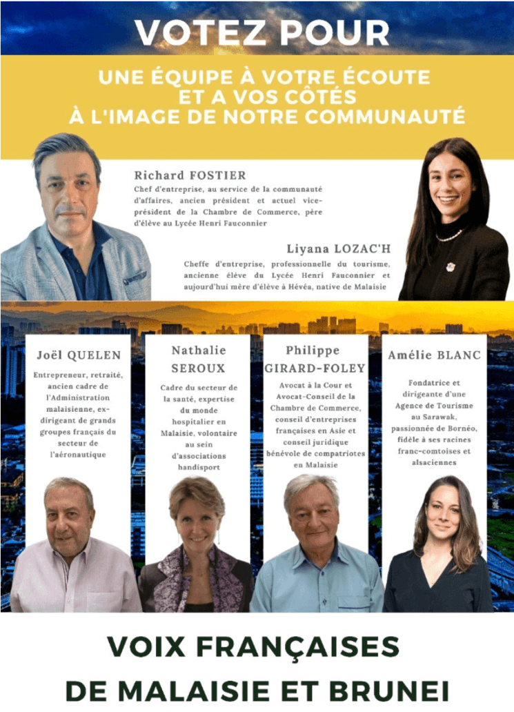 Liste Voix françaises de Malaisie et Brunei