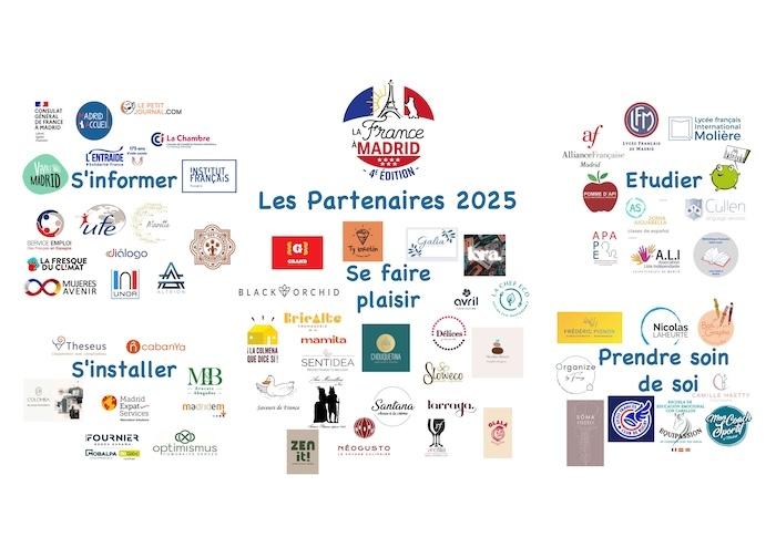 logos des exposants de la France à Madrid