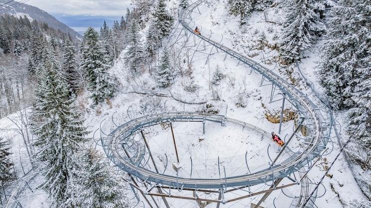 Luge La Faucille hiver ©Up Drone