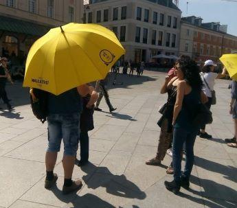 Varsovie parapluie jaune