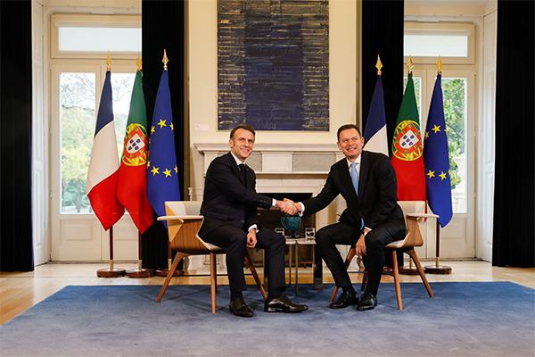 Emmanuel Macron et Luís Montenegro