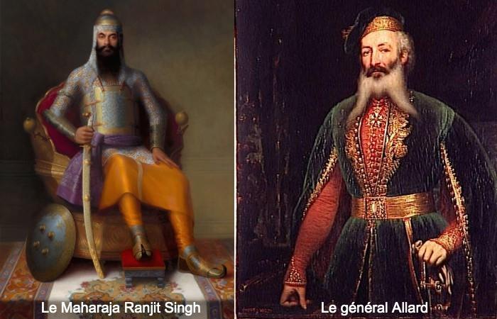 Le Maharaja Ranjit Singh et le général Allard