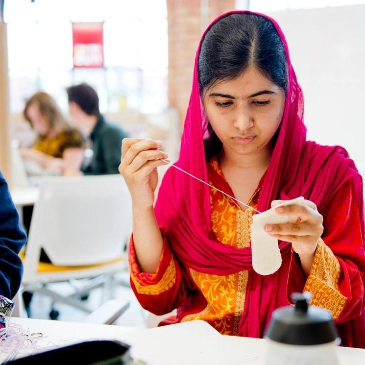 Malala, adhérente qui a rejoint un workshop sur l'empreinte écologique à Birmingham