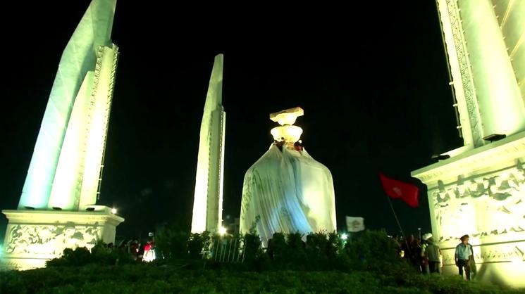 Manifestation anti-gouvernement a Bangkok