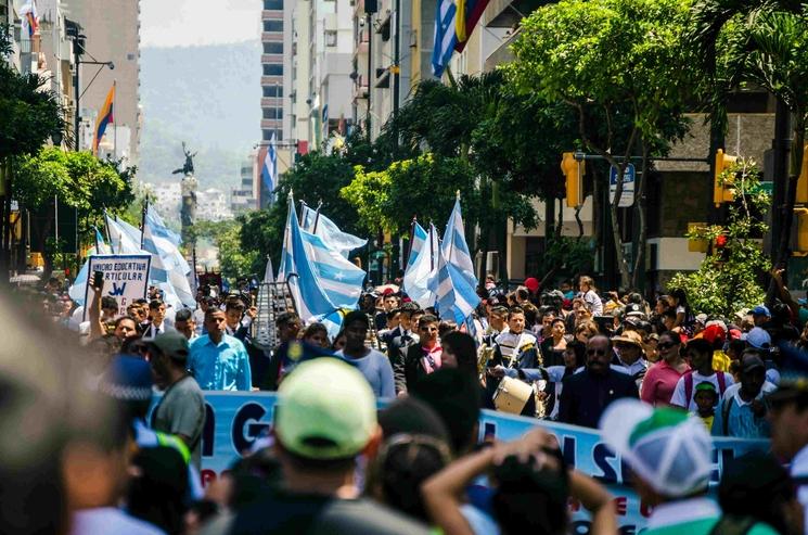 Photo d'une manifestation en Argentine