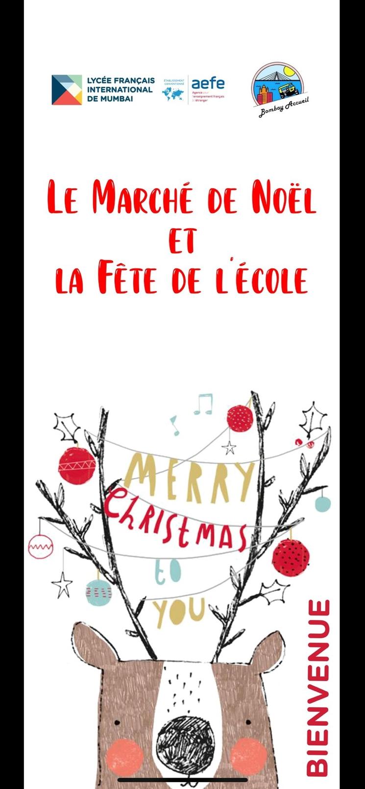 Marché de Noël de Bombay Accueil au Lycée Français International de Mumbai