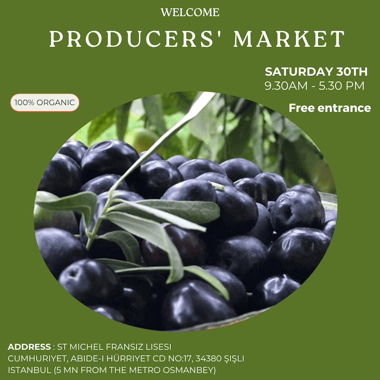 Marché producteurs Istanbul 2024