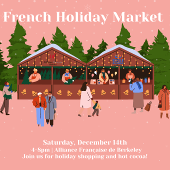 Affiche Marché de Noël de l'Alliance Française