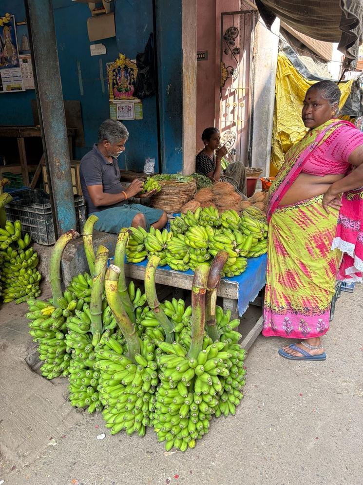 Inde Vendeur de bananes