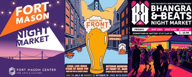 Affiche Fort Mason Festival, Fridays on Front, Bhangra and Beats Night Market à San Francisco
