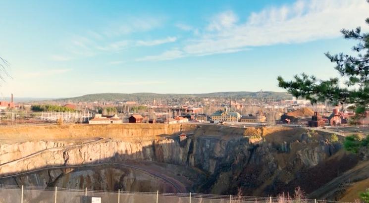 La mine de Falun dans la région du Dalarna