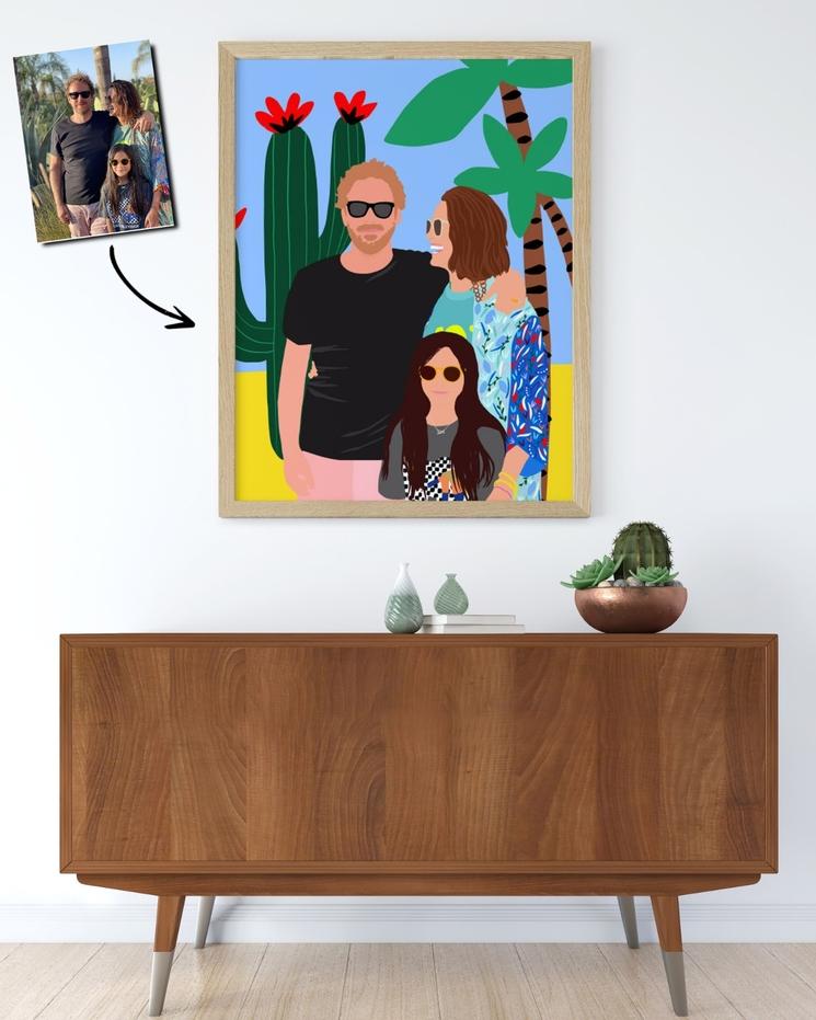 Portrait de famille, avant/après