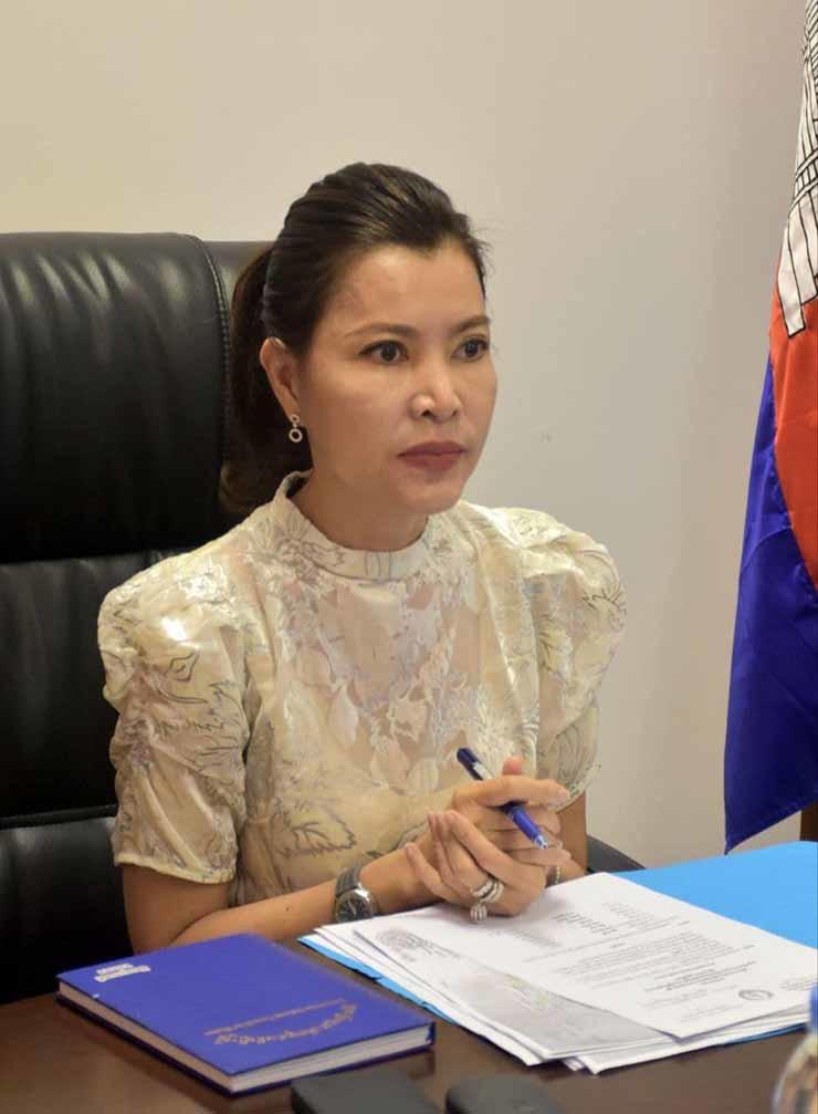 Mme Koy Pisey vice-présidente du comité des affaires frontalières. Facebook