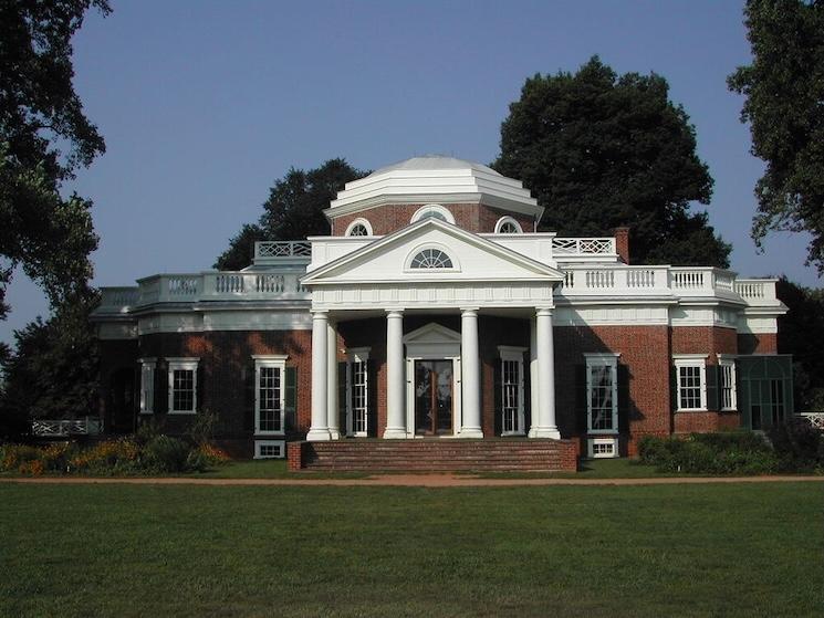 Monticello et Université de Virginie à Charlottesville, un des sites inscrits à l'unesco aux etats unis