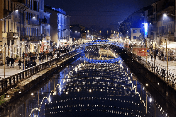 navigli Milan noël