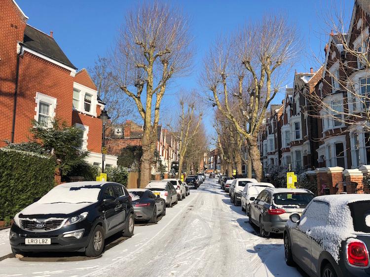 Londres neige froid hiver météo climat