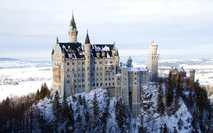 Neuschwanstein en hiver