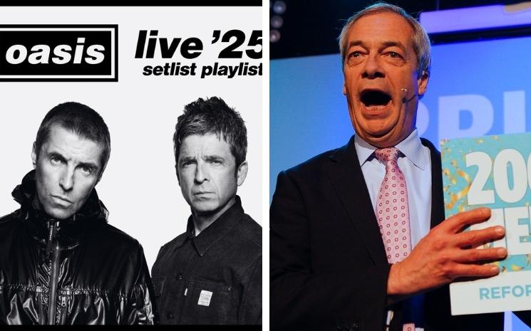 Nigel Farage oasis